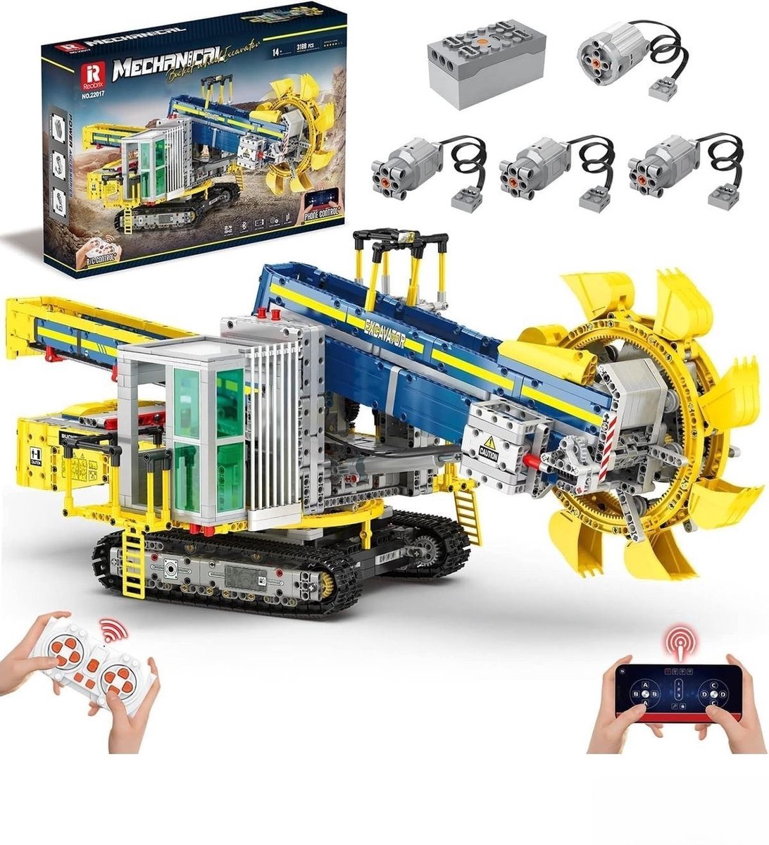 REOBRIX RC Graafmachine met graafwiel - 22017 - - ONESIZE
