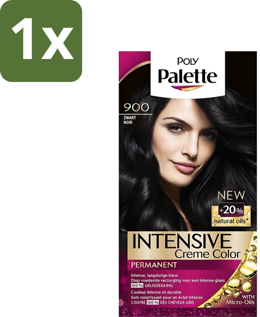 Poly Palette - Haarverf - Zwart 900 - 115ml - 1 stuk