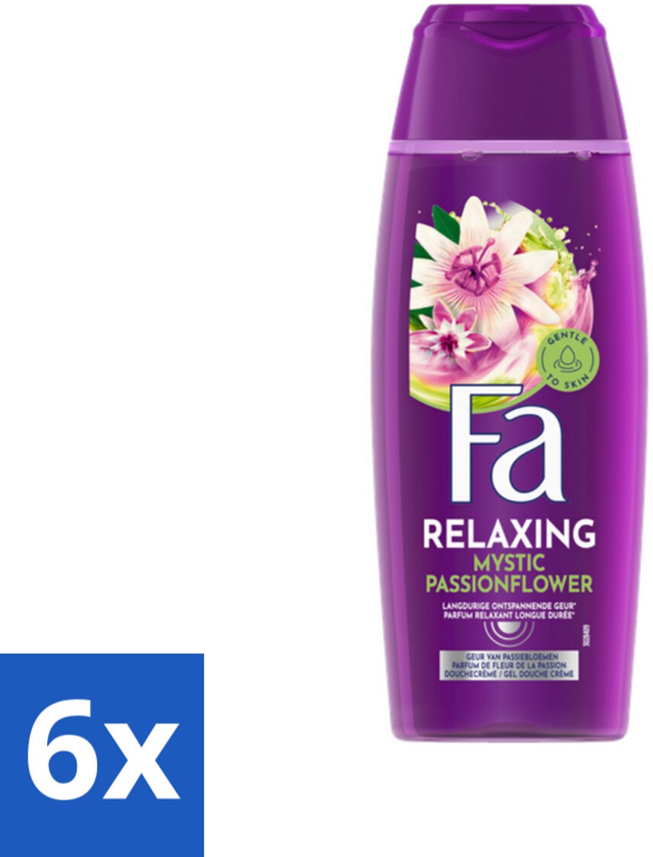 Fa – Douchegel – Mystic Moments Shea Butter & Passion Flower – 250 ml - Voordeelverpakking - 6 stuks