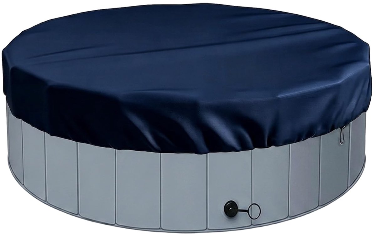 Buitenhotbubs, 200 x 30 cm ronde spa -dekking met versterkte randen, zware stofwegenbeveiliging voor badpool (blauw) - ShopVlot