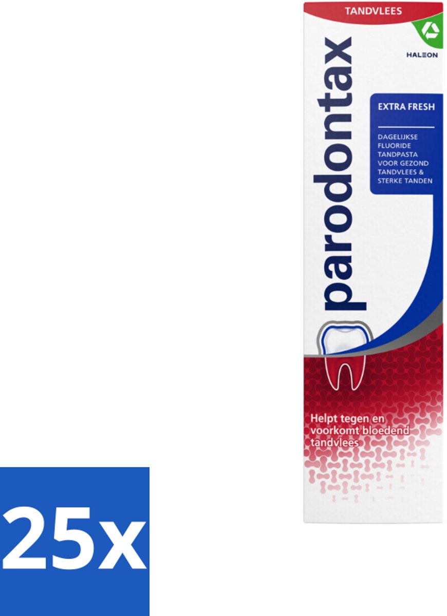 Parodontax – Tandpasta – Extra Fresh – 75 ml - Bulkverpakking - 25 stuks