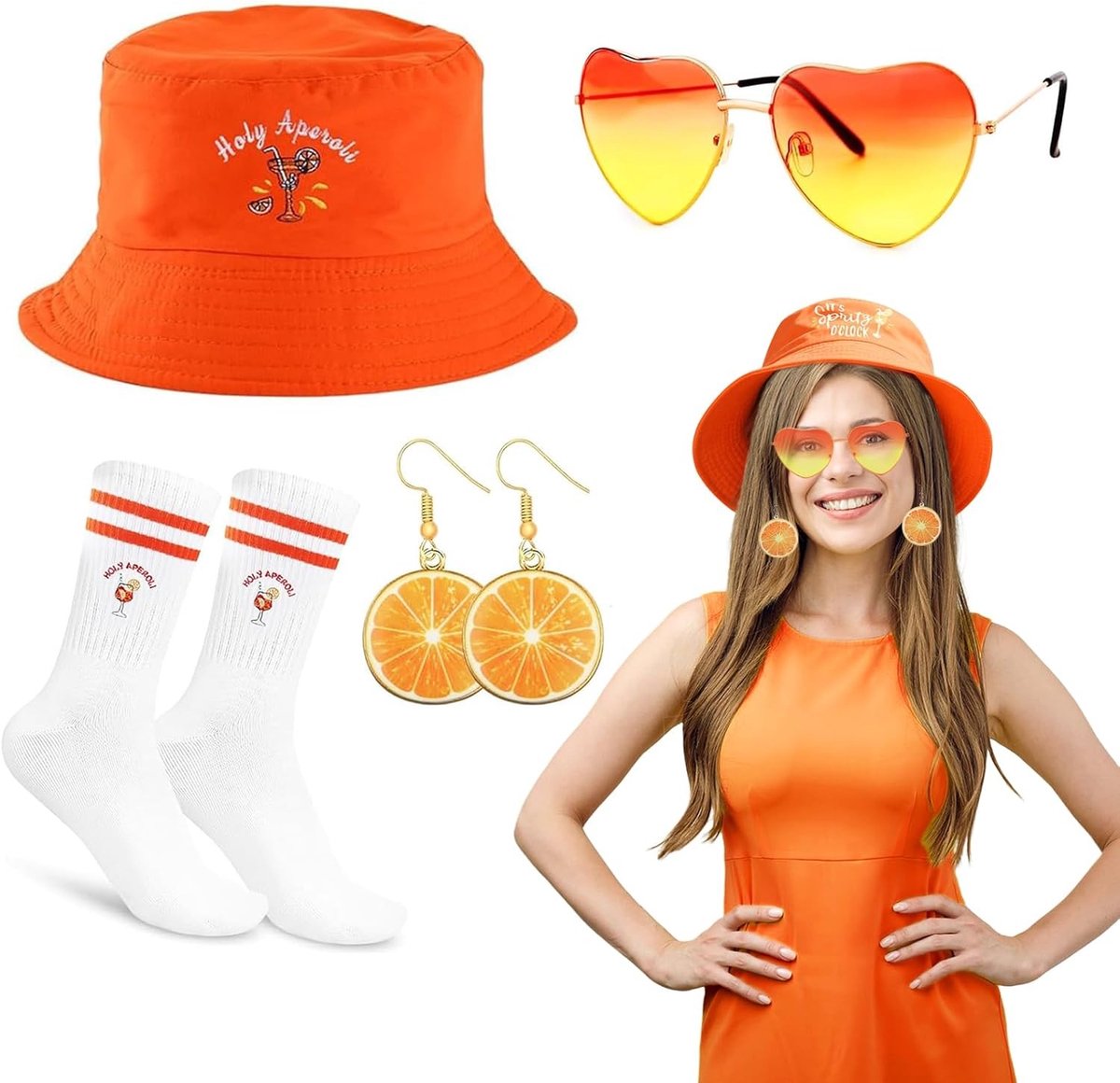 Carnaval Kostuum voor Dames 6-delig Set met Perfecte Accessoires voor Feestelijke Gelegenheden