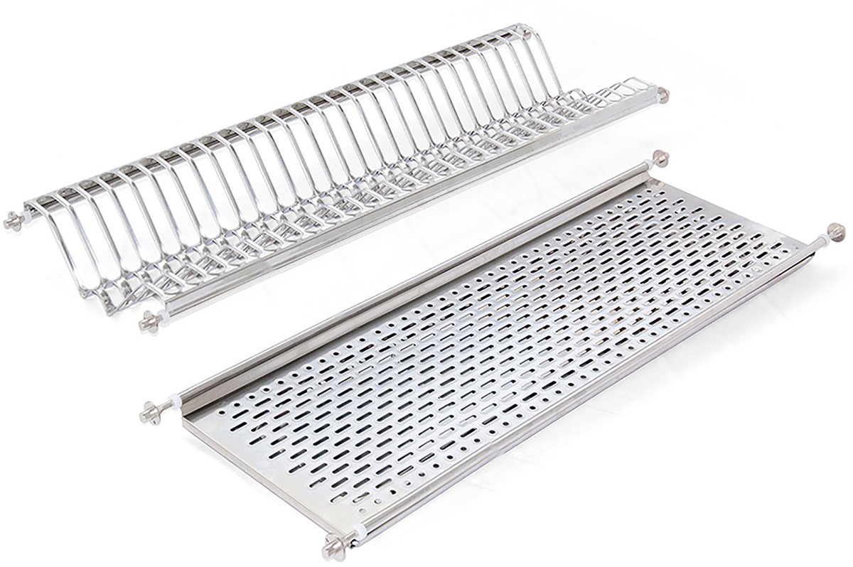 RVS Afdruiprek voor Keukenkast 80cm - Dubbelwandig