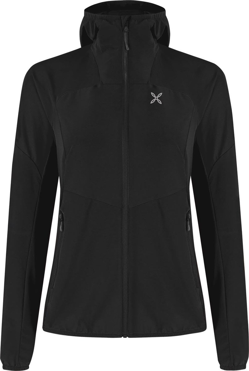 Montura Rise Softshell Jas met capuchon Dames Zwart