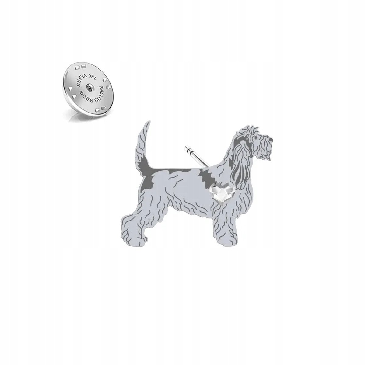 Grand Basset Griffon Vendéen Zilveren Pin - Gratis Gravure