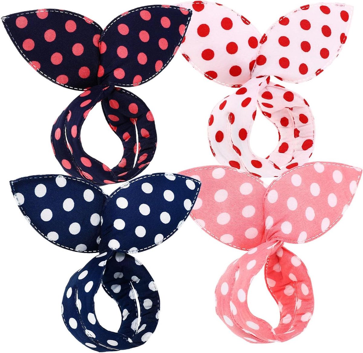 Haar Bun Maker - Haar Accessoires - Snel Kapsel Maken - Herbruikbaar en Duurzaam - 4 stuks - Diverse kleuren