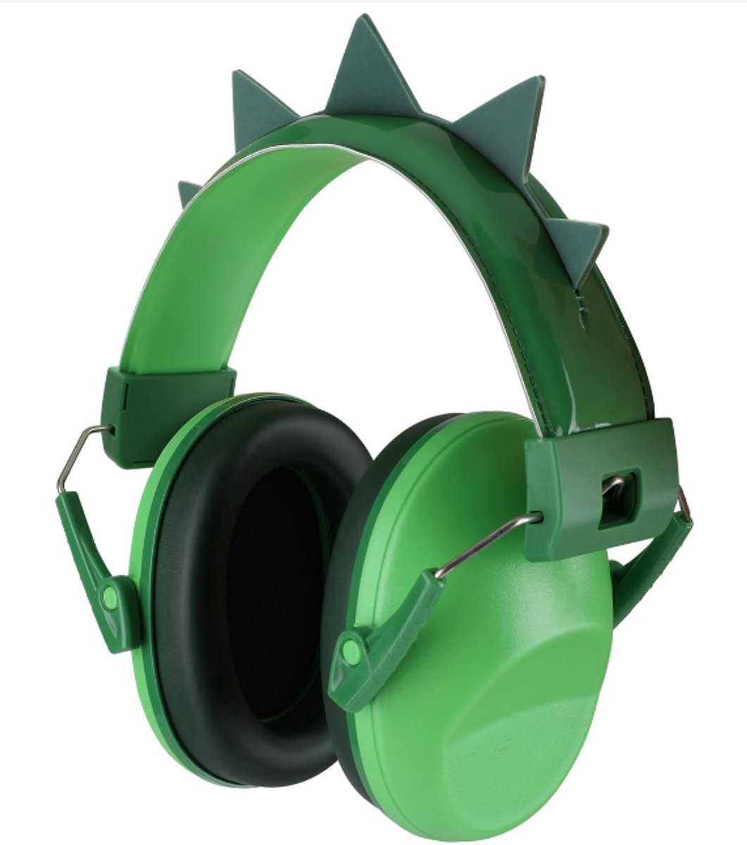 casalora® - Gehoorbescherming kinderen - Oorkappen kinderen - Oorbeschermers voor autisme, peuters en kinderen van 3-16 jaar - Geluiddempende hoofdtelefoons voor kinderen voor concerten, luchtshows en vuurwerk - 28 dB SNR - Groen