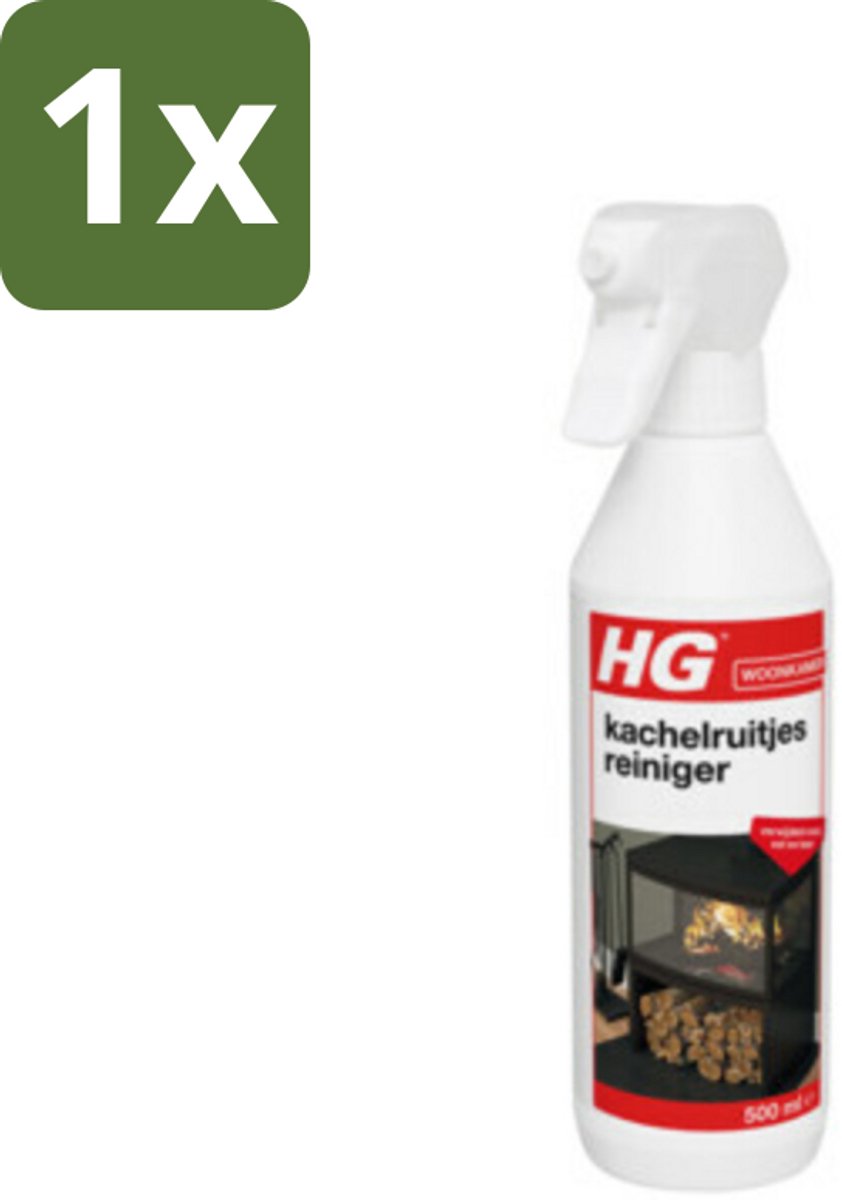 1 x HG Kachelruitjes Reiniger 500 ml - Kachelruiten Reinigen - Roet Verwijderen - Haardvenster Reinigen - Baksteen Reinigen - Kachel Reinigen