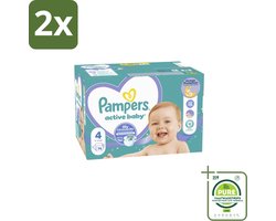 Pampers – Luiers – Baby Dry Maat 4 – 76 Luiers - Voordeelverpakking - 2 stuks - Baby droog luis - Baby droog luis 4