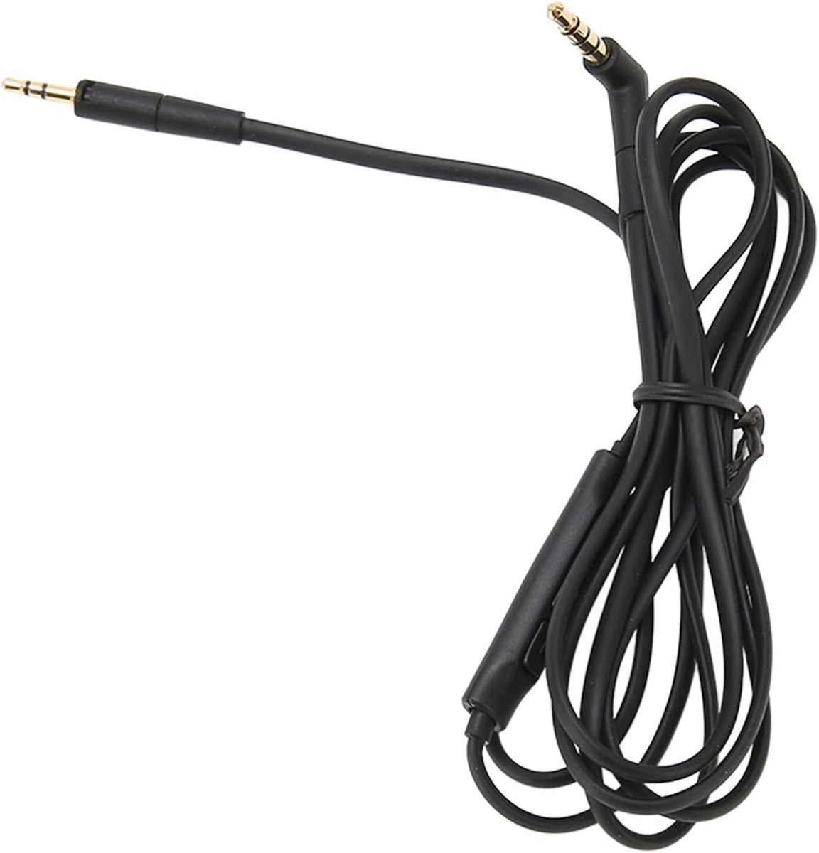 Vervangende Audiokabel met Microfoon en Volumecontrole voor HD Hoofdtelefoons, 3.5mm Jack, Geschikt voor Draadloze en Bedrade Modellen