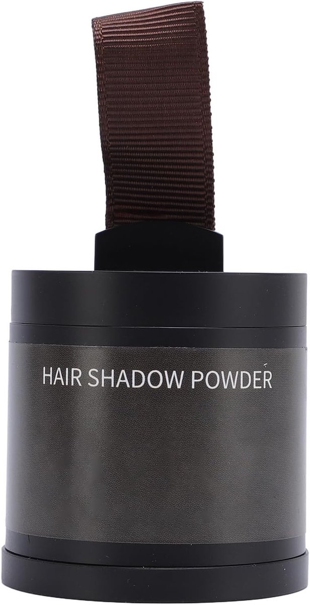 Langdurig Haarpoeder voor Alle Haartypes - 10g Waterdichte Haarlijnpoeder in Donkerbruin met Spiegeltje en Puff voor Natuurlijke Look