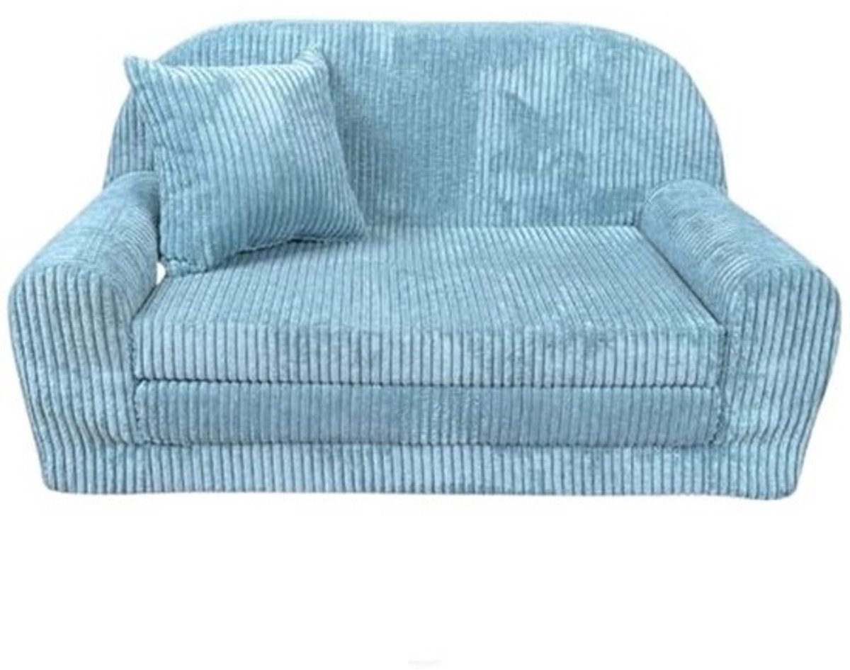 Kindersofa Rosalia Mini - Uittrekbare Corduroy Kinderbank met Kussens - Comfortabele Slaapbank voor Kinderen - Oeko-Tex Gecontroleerd - Verkrijgbaar in 7 Kleuren