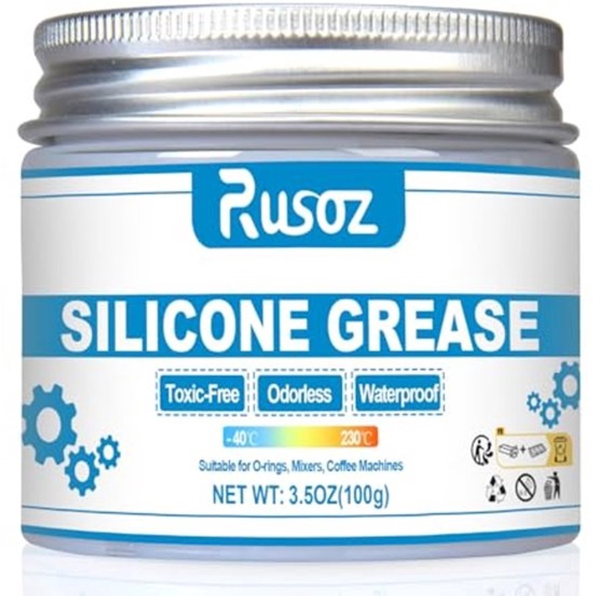Silicone Vet 100g - Voedselveilige Vet voor O-ringen, Rubber Kleppen, Kranen en Koffiemachines