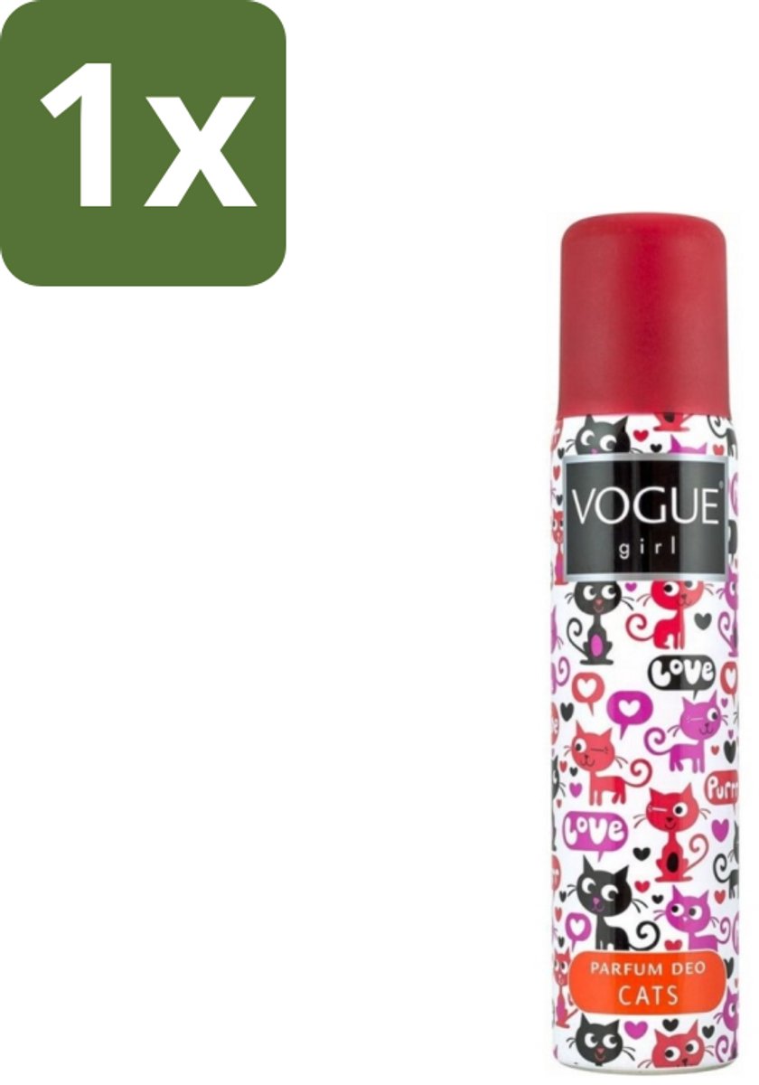 Vogue - Deodorant - Girl - Parfum Cats – 100 ml - 1 stuk