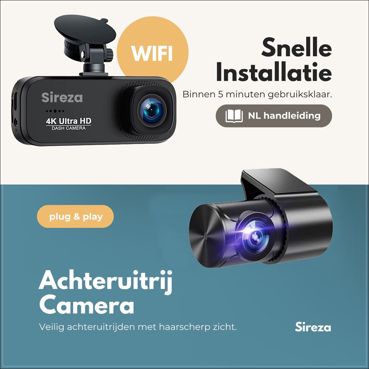 Sireza D3 - Dual Dashcam 4K thumbnail 3