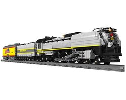 Mould King - Trein met wagons - Union Pacific 844 Steam Locomotive - 3357 onderdelen - Remote Control - Compatible met het bekende merk
