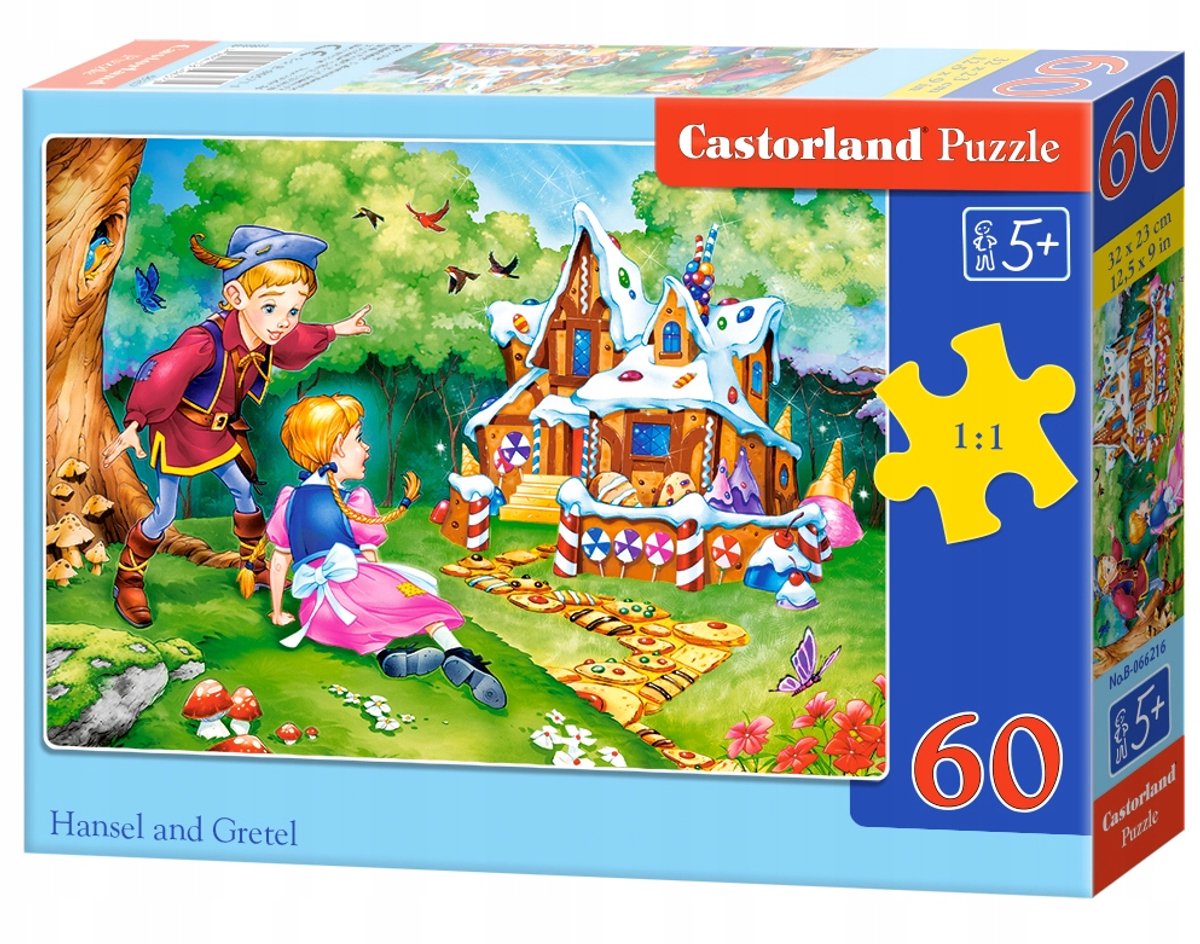 Castorland Puzzel 60 Stukken - Hans en Grietje