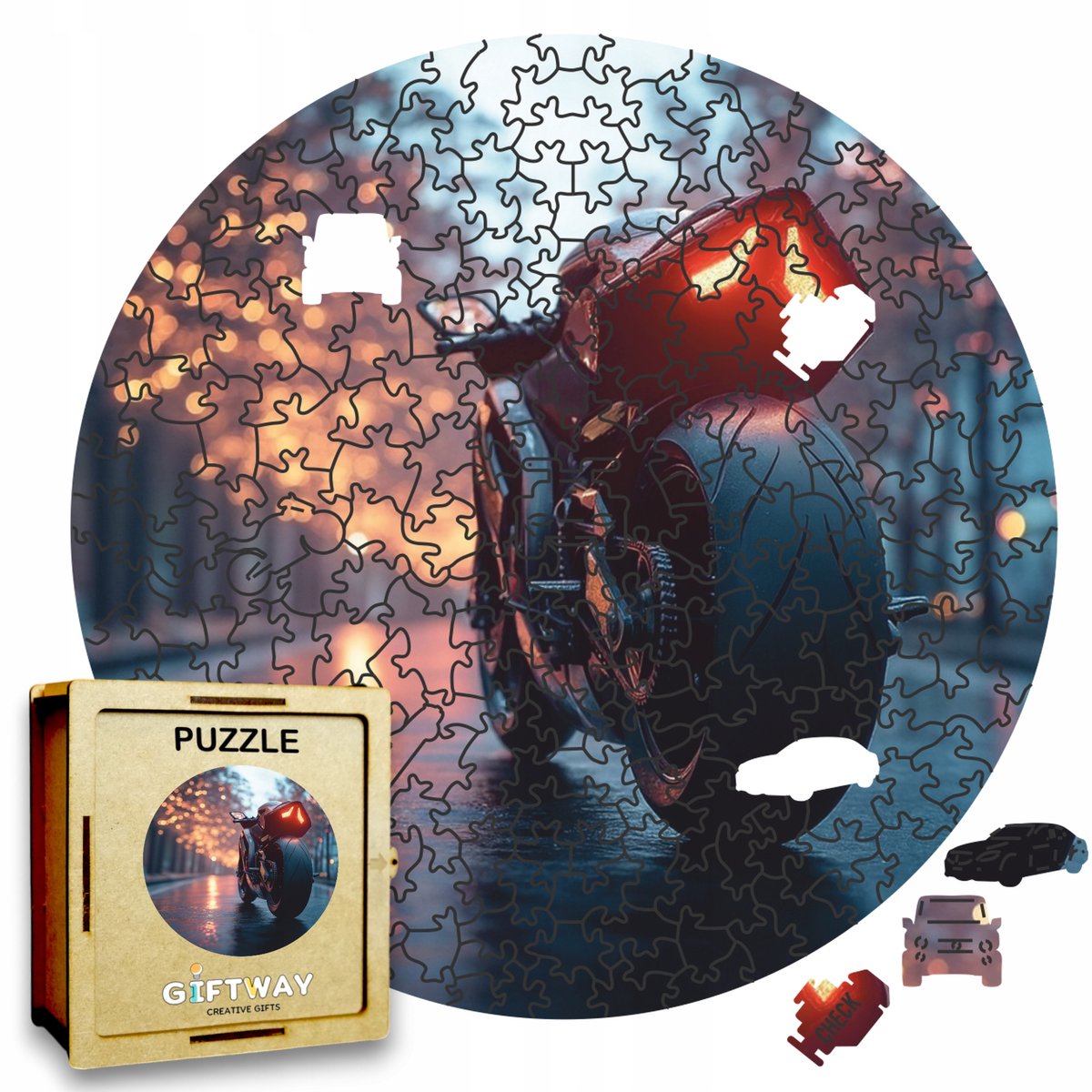 Houten Puzzel Automobilisme Motor 215 Stukjes - Volwassen Puzzel