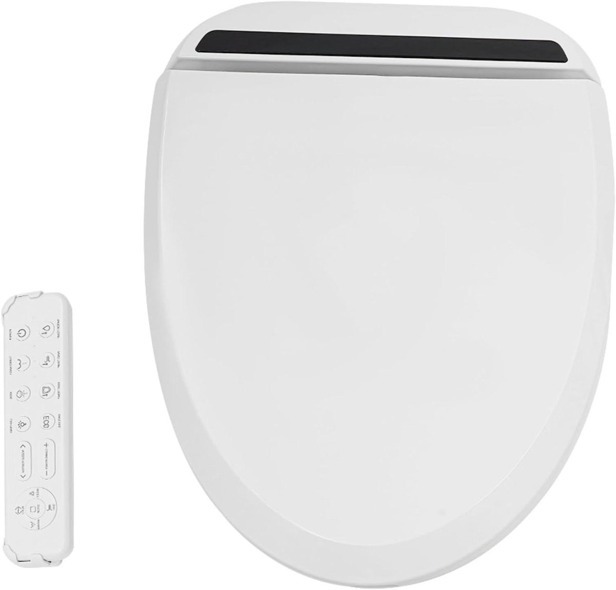 Bidet Toiletzitting - Douche WC - Persoonlijke Hygiëne - Met Afstandsbediening - 51x39cm - Wit