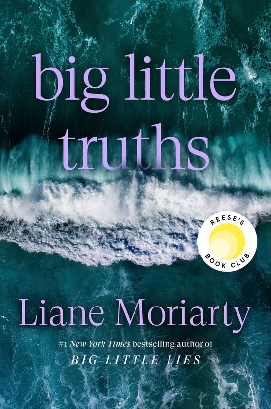 Couverture du livre 'Big Little Truths' avec des vagues et le titre en lettres violettes.