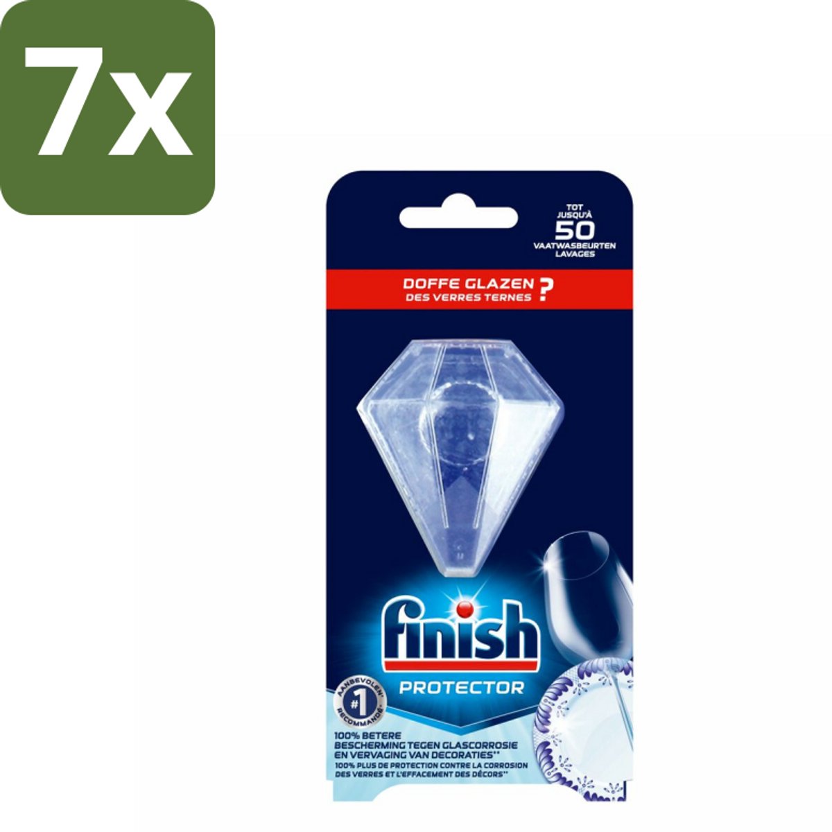 7 x Finish Glans Protector - Glasbescherming - Serviesbescherming - Corrosiebestendig - Glansbehoud - Vaatbescherming