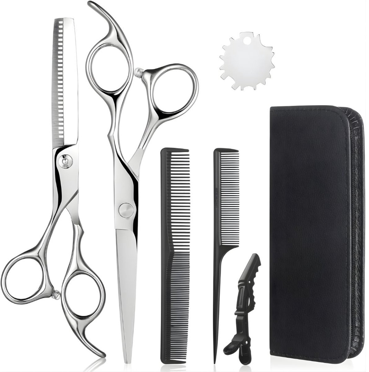 KIRA® Kappersmantel - Tondeuse Set - Kappersset - Zilver - 23cm x 16cm x 4cm