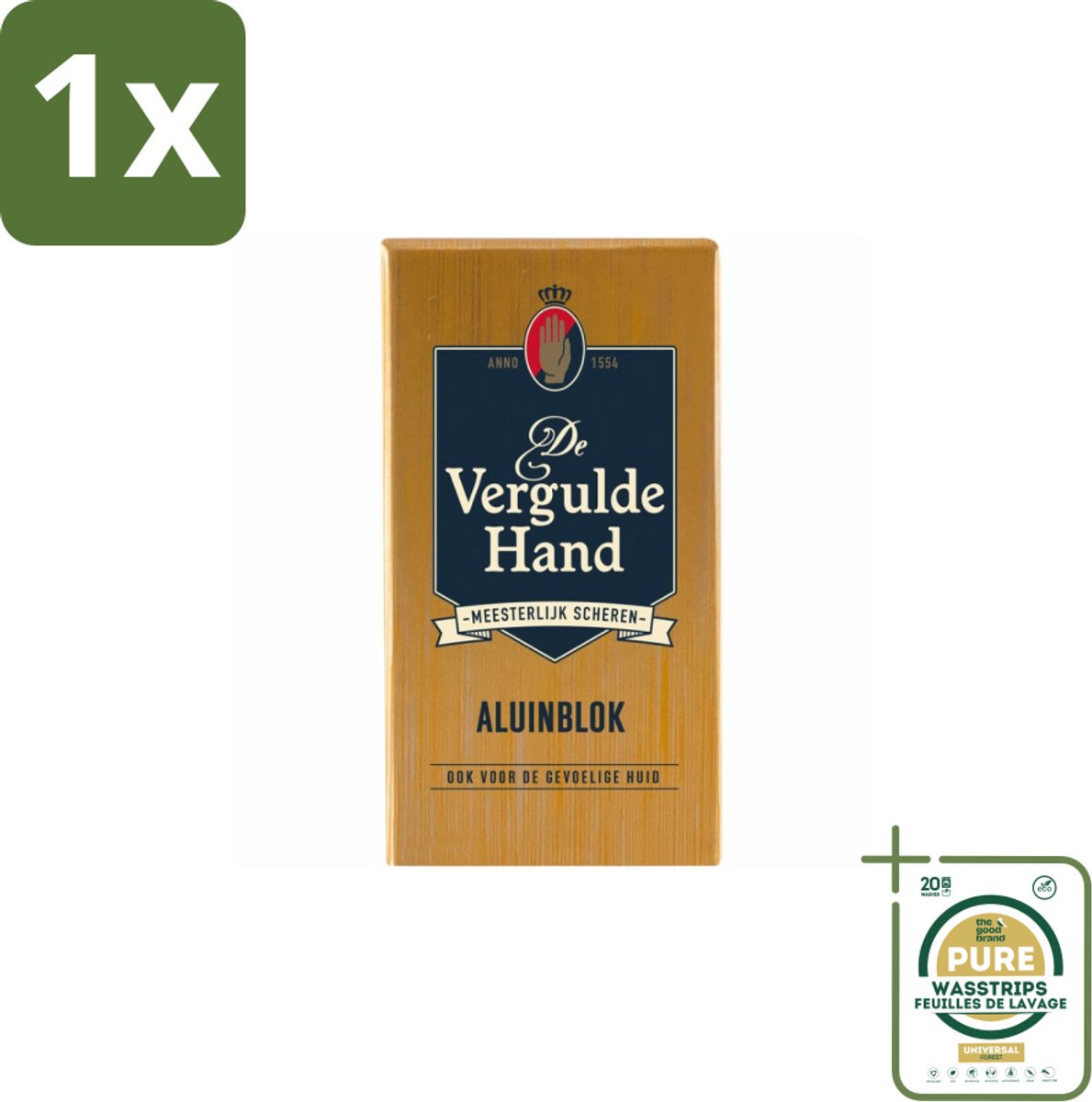 1 x Vergulde Hand - Aluinblok - 75gr- Koffiezetapparaat