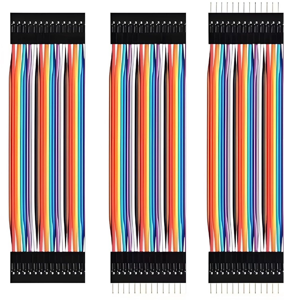 Dupont Breadboard Kabels 120 Stuks 28AWG 20cm, Geschikt voor Arduino, Breadboard en Elektronica Projecten, Male naar Female