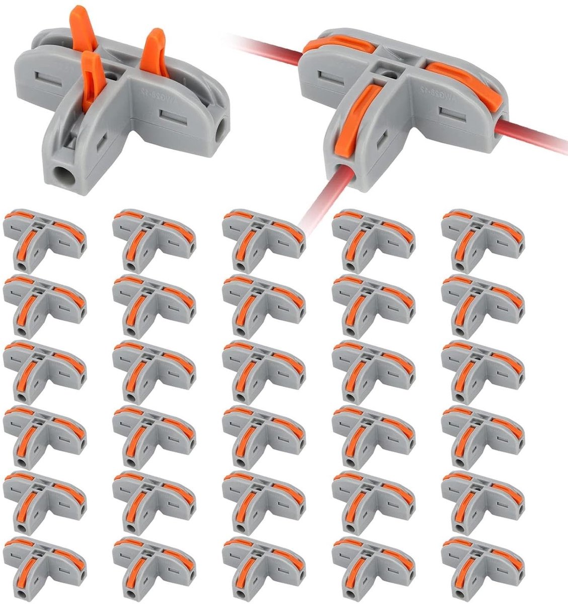 Elzusha - Set van 30 Compacte Terminal Verbinders voor Elektriciteit
