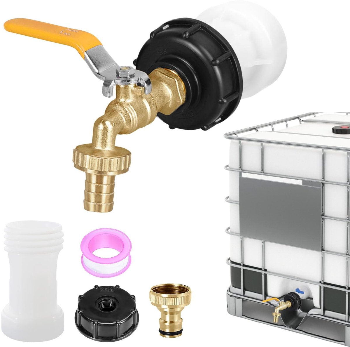 Elzusha - IBC Tankkraan voor 1000L Waterreservoir met Verlenging