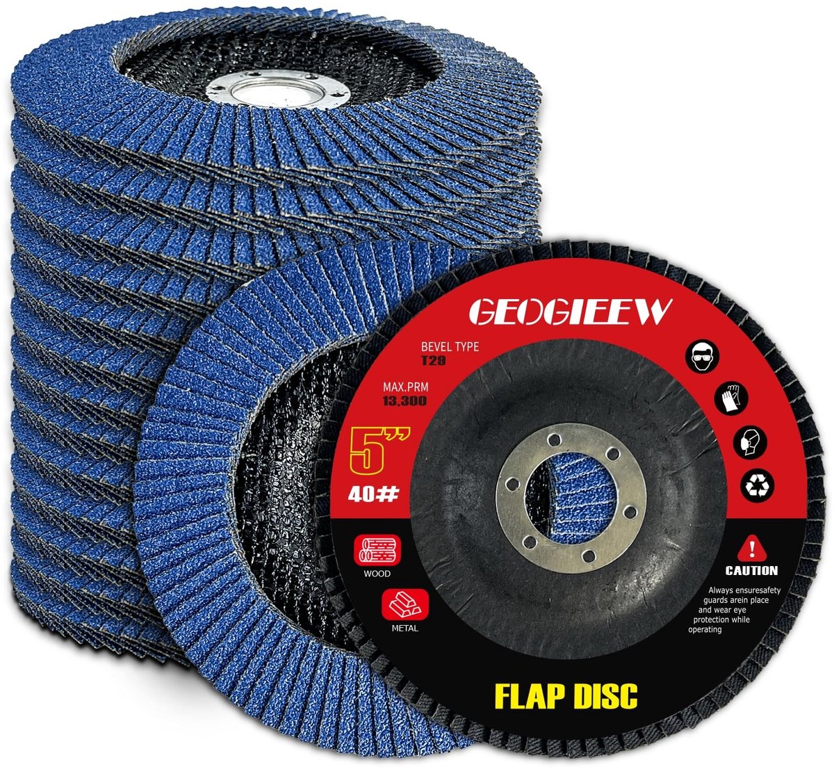 Elzusha - 115 mm Slijpschijven voor Metalen en Hout, Set van 20 Stuks