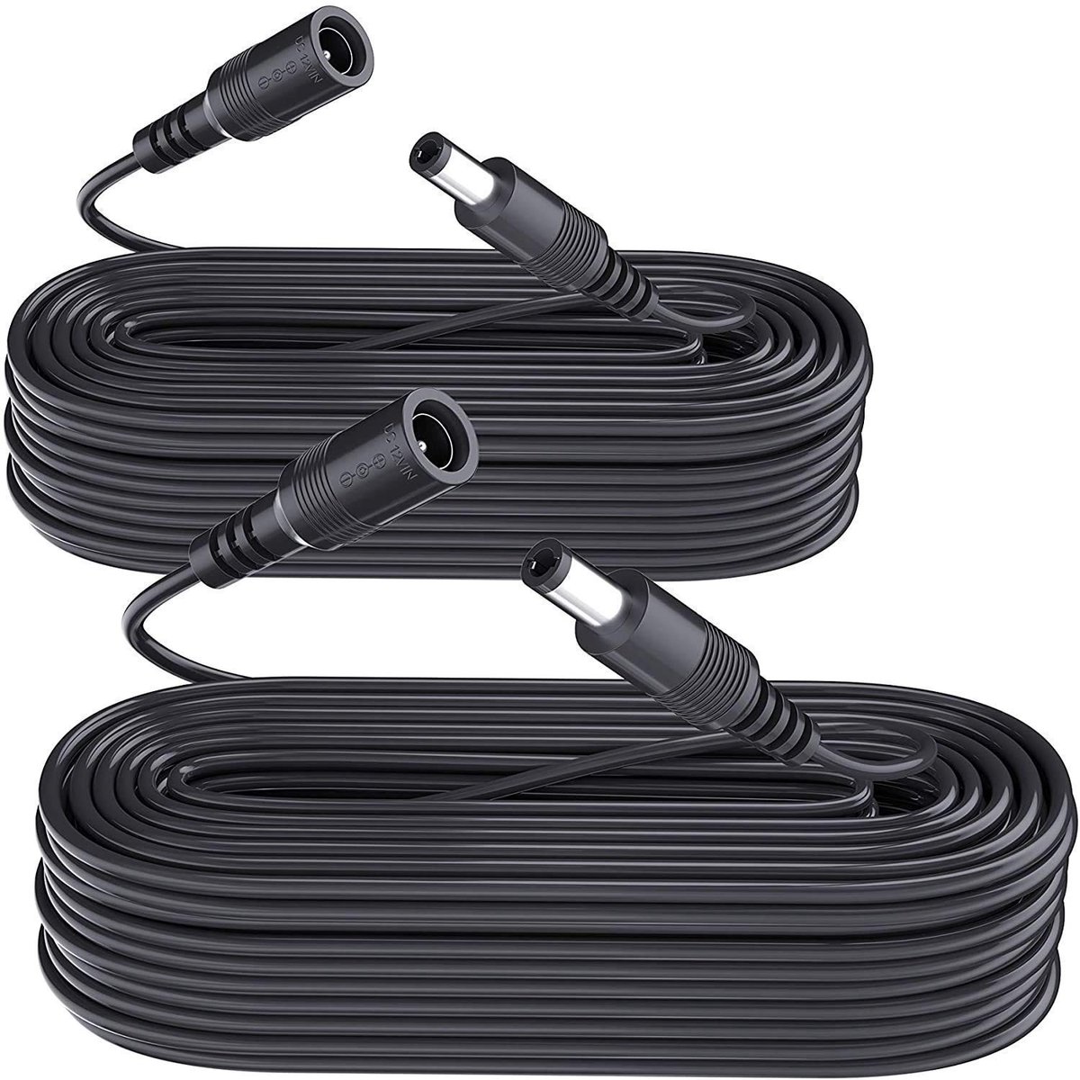 Elzusha - 2 Stuks DC Power Verlengkabel 10 Meter voor Apparaten