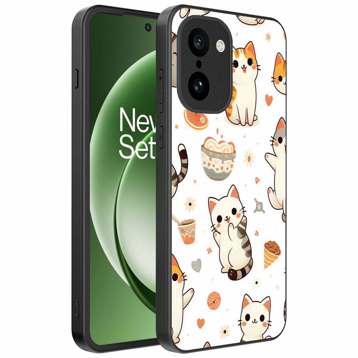 Geschikt voor OnePlus 15R Telefoonhoesje met katten opdruk - TPU backcover case cat design - Smartphonica geschikt voor OnePlus 15R