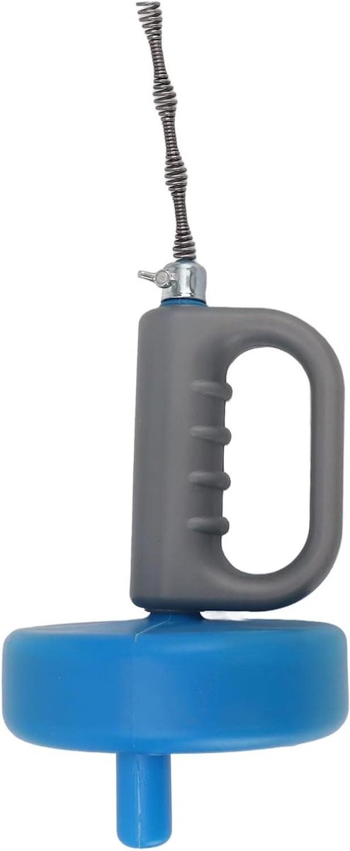 Trommelvijzel - Leidingontstopper - Verstopte Afvoeren - Handzwengel Bediening - 10m Staaldraad - Blauw