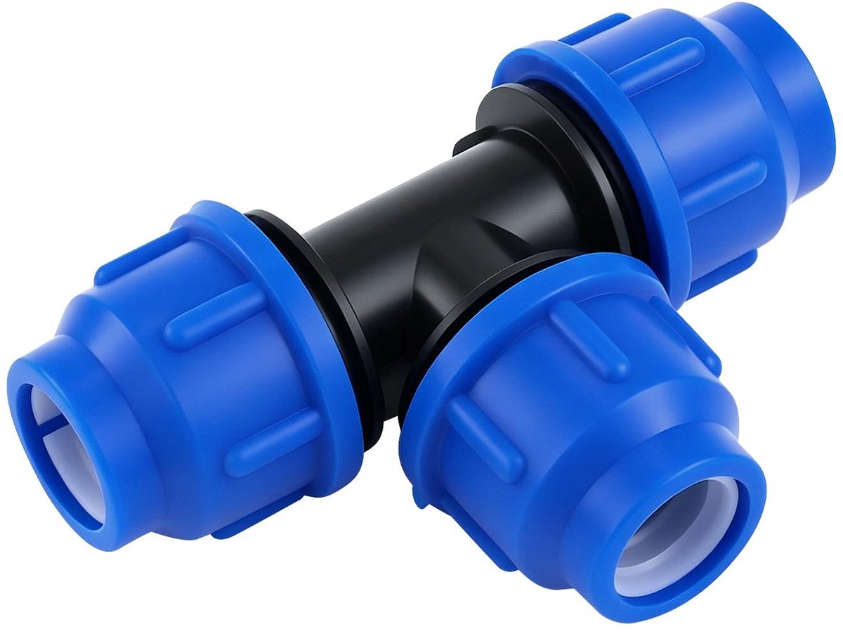 Solidchoice - T-shaped MDPE Water Adapter 20mm Plastic Pipe Connector