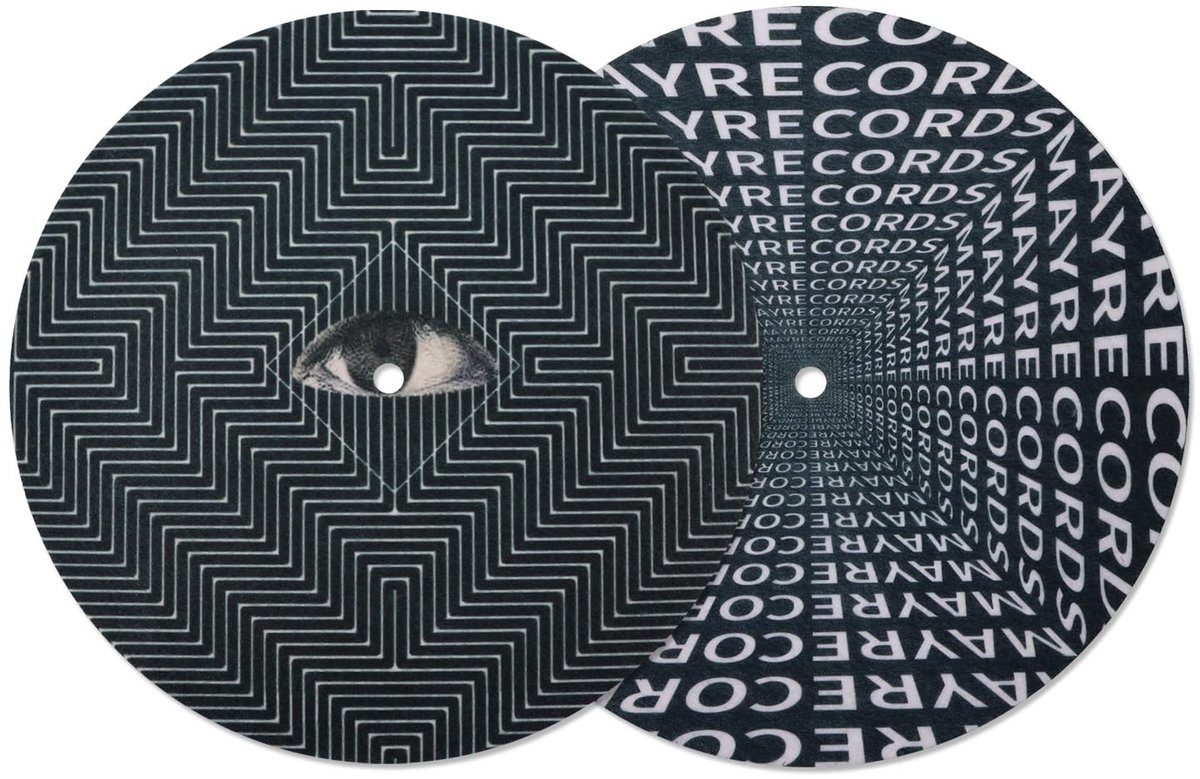 Solidchoice - Dubbelzijdige Draaitafelmat voor Vinylspelers