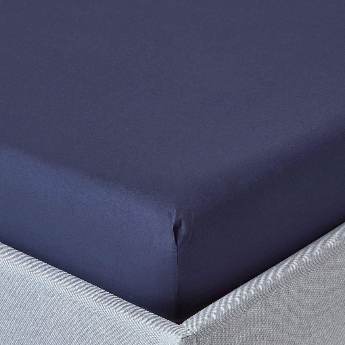 Solidchoice - Percale Hoeslaken Donkerblauw 180x200 cm