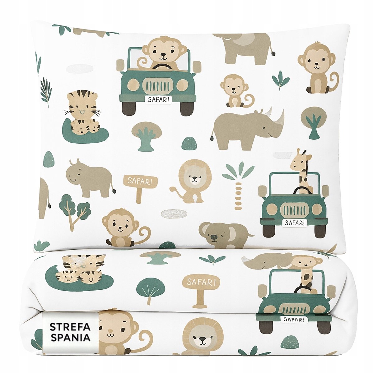 Babybeddengo 2-delig 100% Katoen 135x100 + 60x40 cm