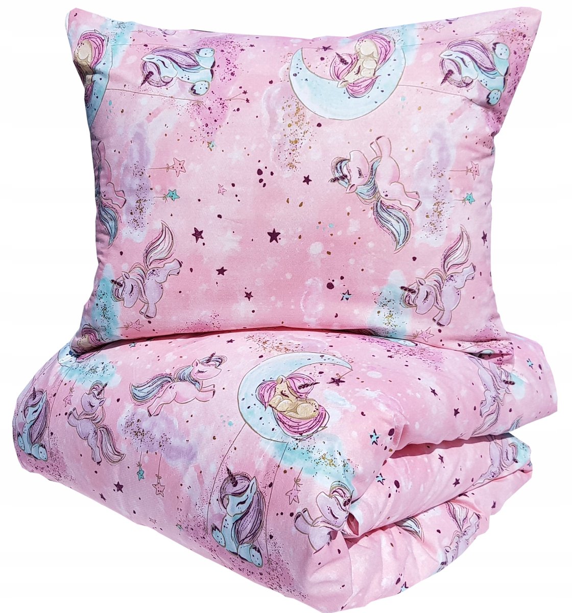 Unicorn Pony Kinderbeddengoed 100x160 Katoen Rose