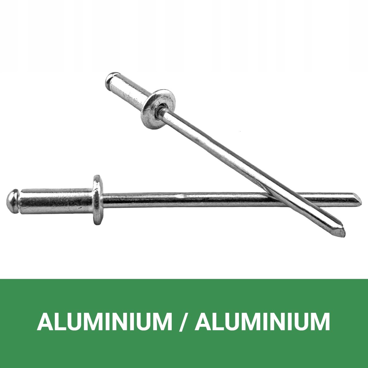 Aluminium blindklinknagels 4.8x8mm platkop - 500 stuks