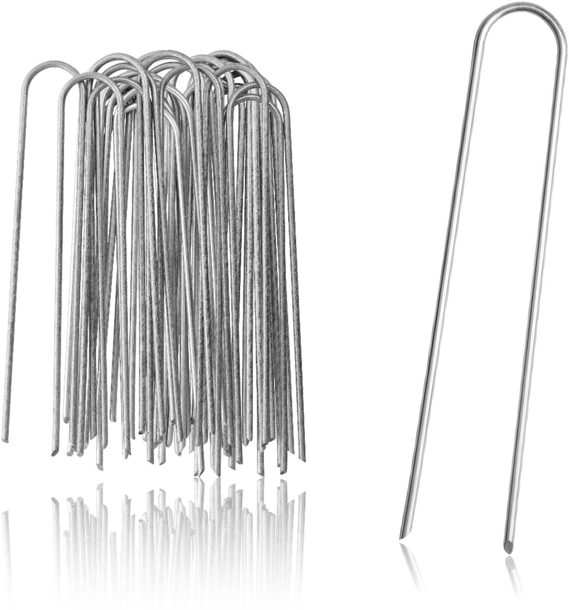 COM-FOUR® 25x grondankers van gecoat staal, robuuste grondpennen - ShopVlot
