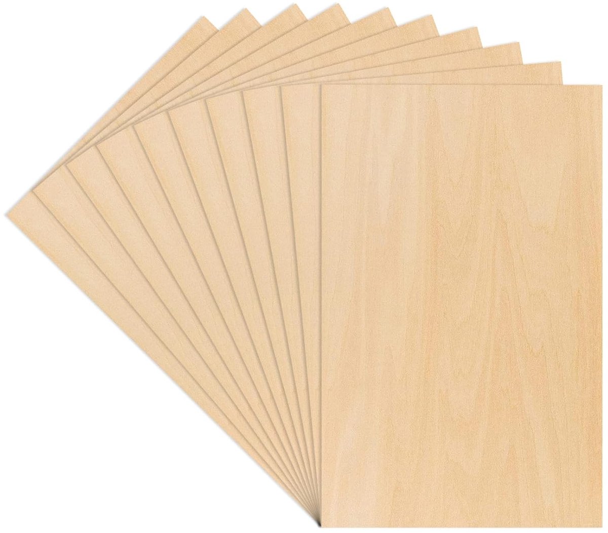 10 Stukken 1.5 mm Houten Panelen 30 x 20 cm voor Creatieve Projecten, Schilderen en Modelbouw