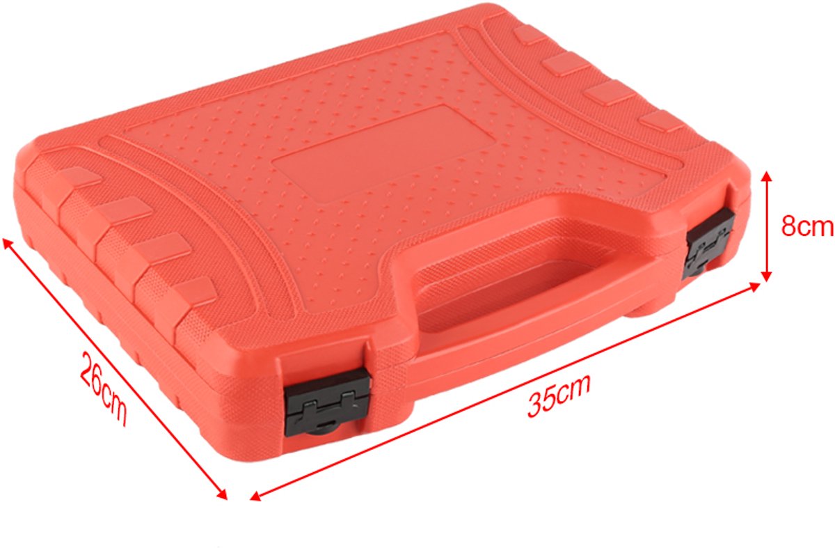 PIPIPOXER 36‑delige Brandstof VacuüM Carburateur Synchronisatie Gereedschap Kit Carb Sync Meter Set - Test tot 6 injectoren tegelijk, met opbergkoffer