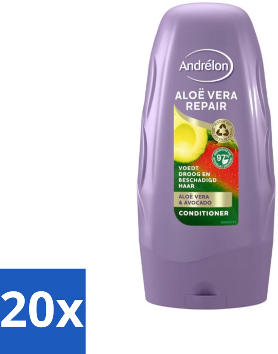 20 x Andrélon Conditioner Aloe Vera Repair 250 ml - Haarkleur - Haarverzorging - Haarherstel - Droog Haar - Beschadigd Haar