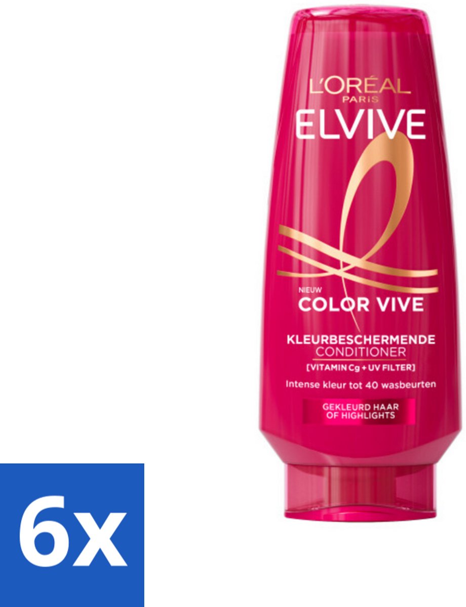 L'Oréal Elvive Color Vive Conditioner 200 ml - Voordeelverpakking - 6 stuks