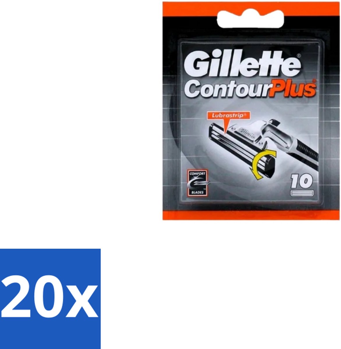20 x Gillette Contour Plus – Wegwerpscheermesjes – 10 mesjes - Scheermesjes - Scheermes - Scheersysteem - Scheerbeurt - Huidcomfort