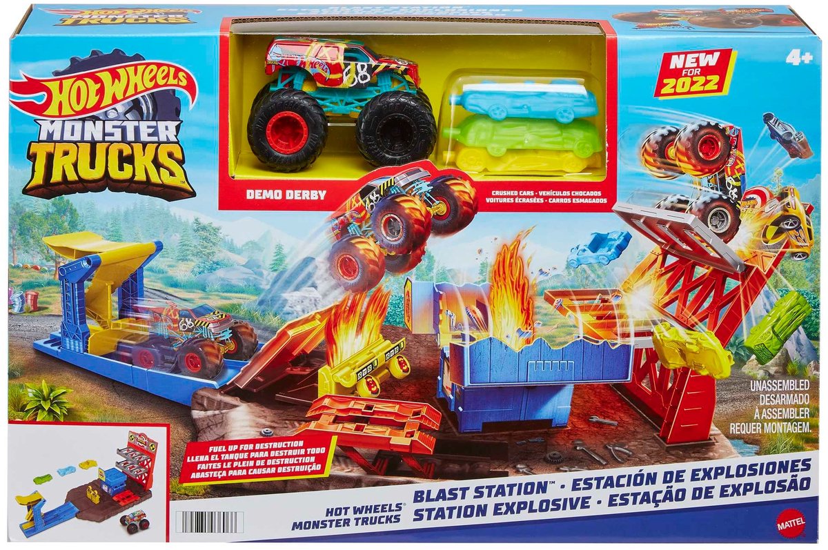Hot Wheels Monster Trucks Blast Station - Racebaan
