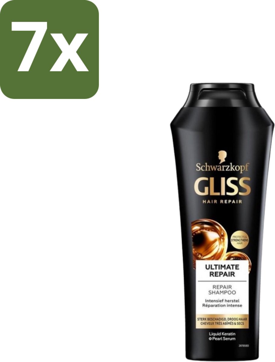 Gliss Kur – Shampoo – Ultimate Repair – 250 ml - Bulkverpakking - 7 stuks