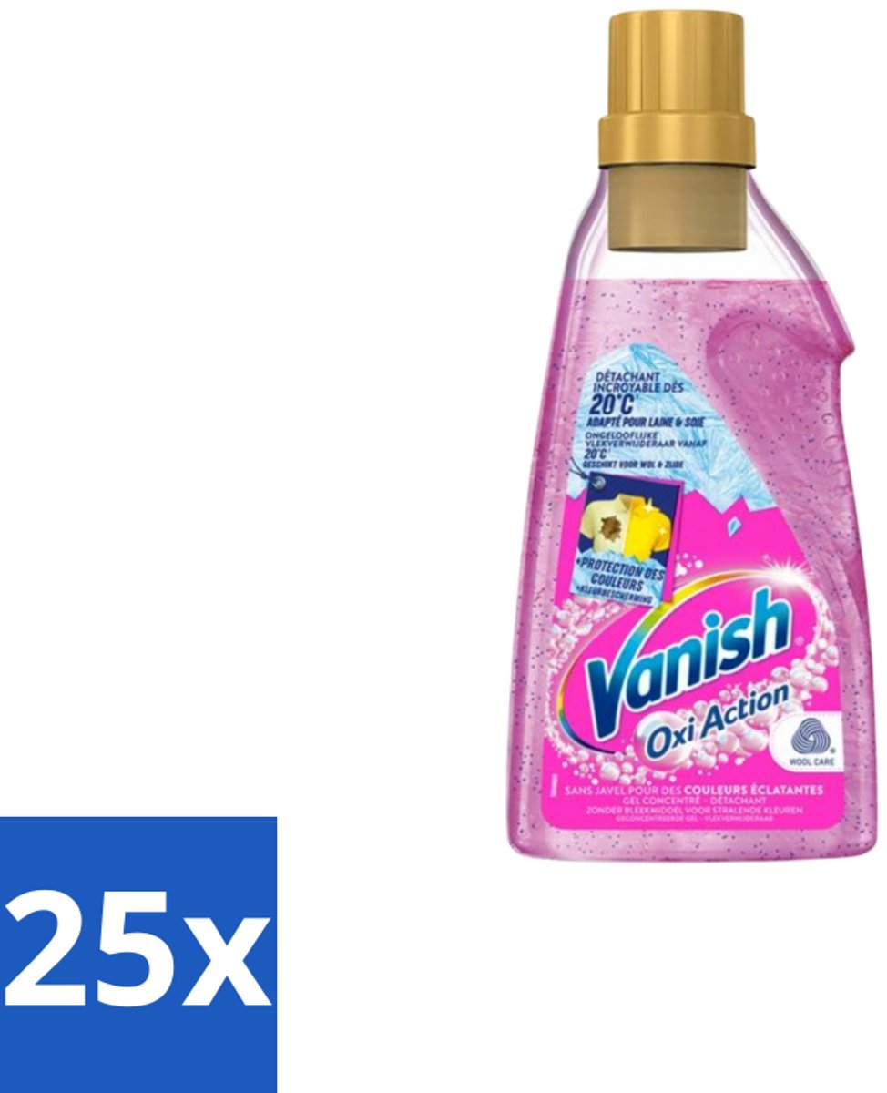 Vanish – Wasbooster Gel – Oxi Action – 750 ml - Bulkverpakking - 25 stuks