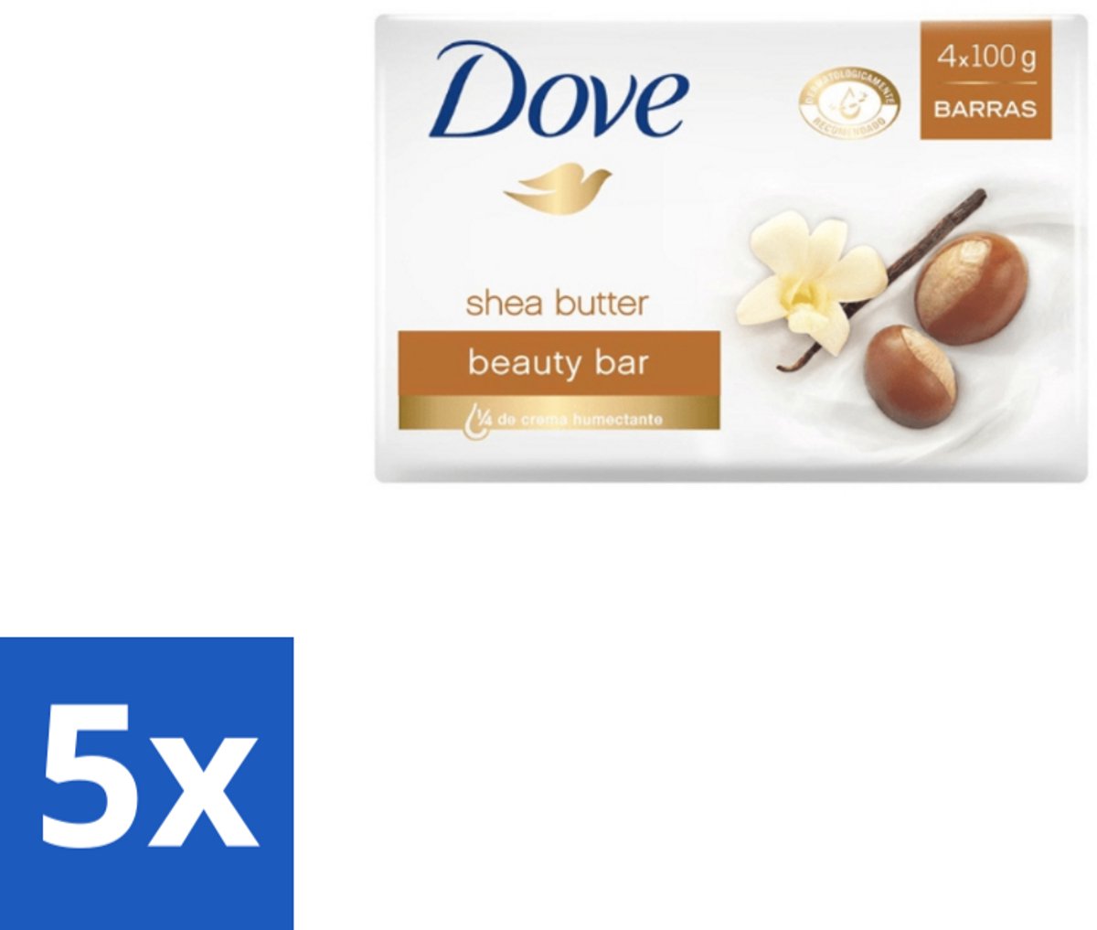 Dove – Zeep – Sheabutter – 4 x 90 g - Bulkverpakking - 5 stuks